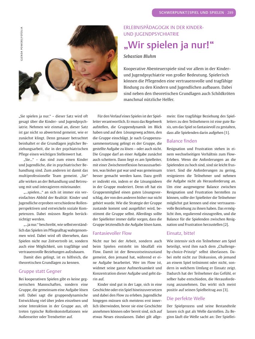 Vorschauseite 1: ? Wir spielen ja nur! ?