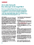 Vorschauseite 1: Ab in die Zukunft: Das eRezept wird eingeführt.