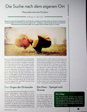 Vorschauseite 1: Die Suche nach dem eigenen Ort Neurodermitis bei Kindern
