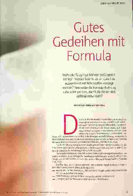 Vorschauseite 2: Gutes Gedeihen mit Formula