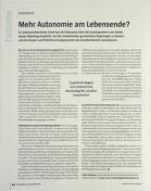 Vorschauseite 1: Mehr Autonomie am Lebensende?