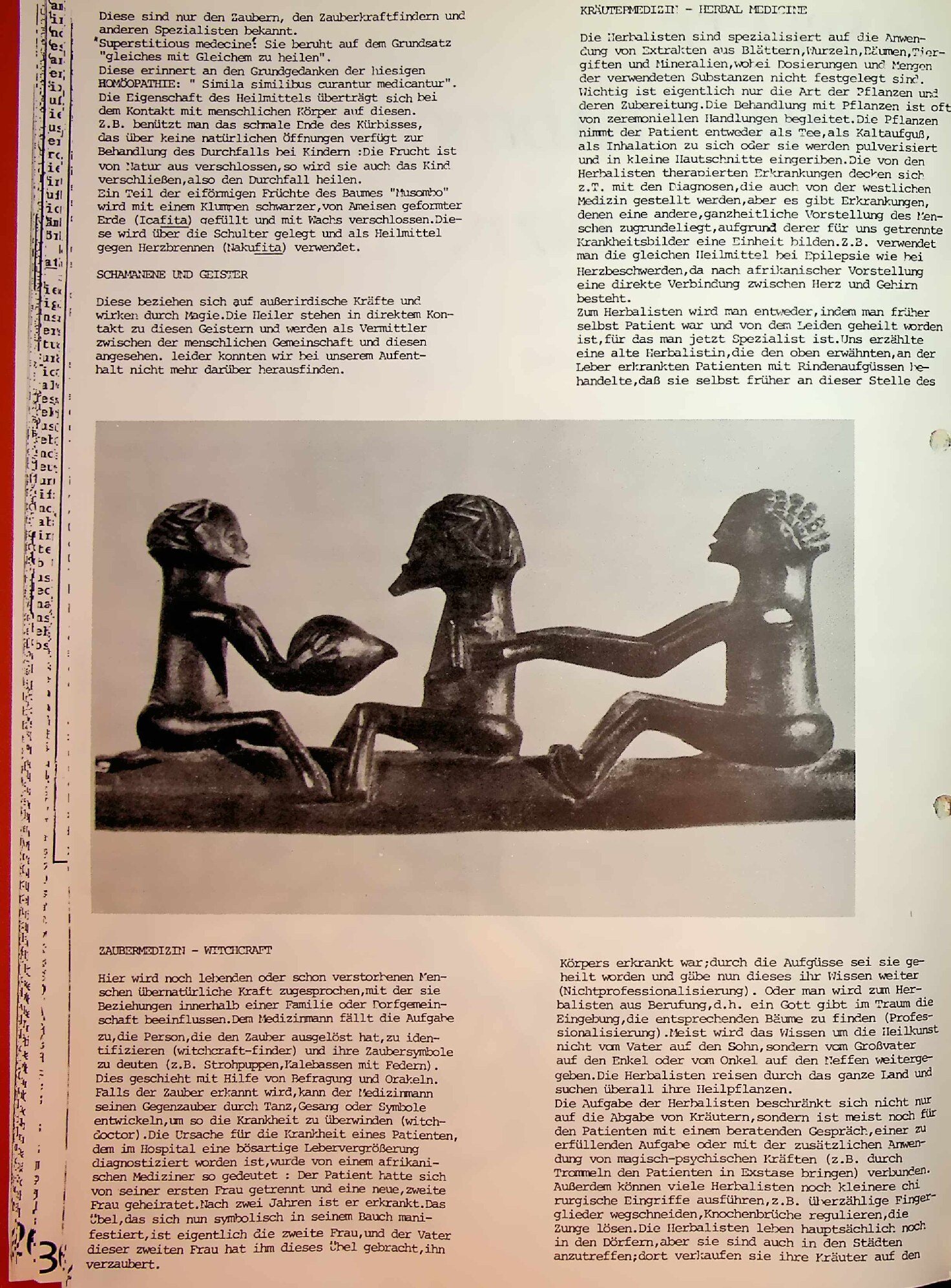 Vorschauseite 2: Die traditionelle afrikanische Medizin in Zambia