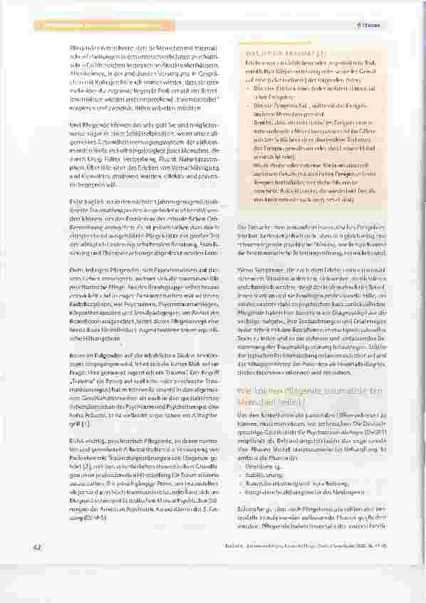 Vorschauseite 2: Traumasensible psychiatrische Pflege