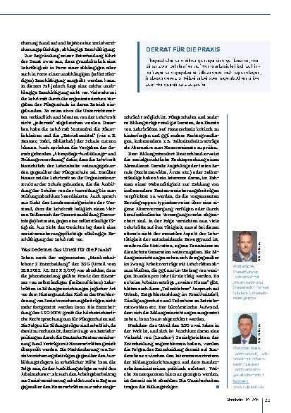 Vorschauseite 2: Droht das Aus für selbstständige Lehrkräfte auf Honorarbasis?