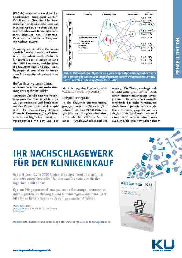 Vorschauseite 3: Value-Based-Care Ansätze zur Verbesserung der Ergebnisqualität in der Rehabilitation. Von der populationsbezogenen Qualitätssicherung zur datenevidenzgetriebenen Qualitätsentwickl…