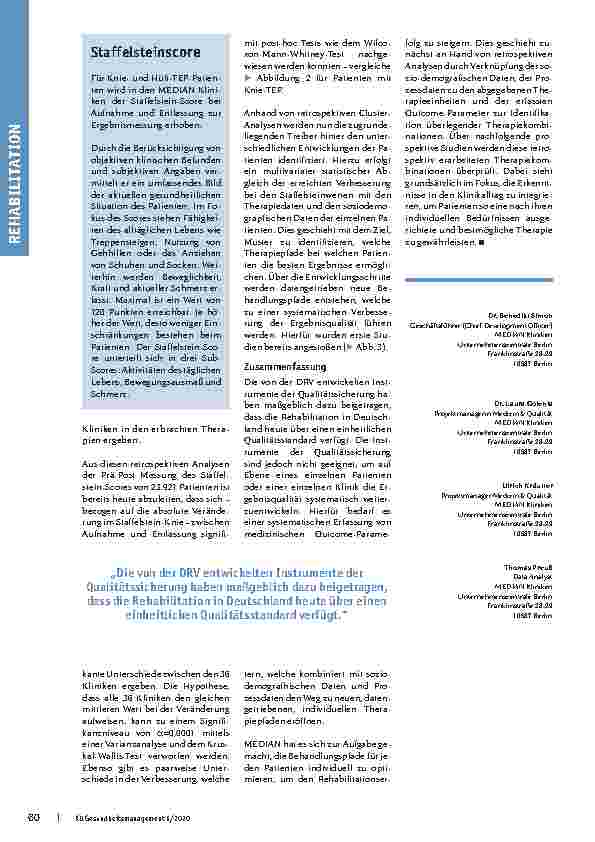 Vorschauseite 4: Value-Based-Care Ansätze zur Verbesserung der Ergebnisqualität in der Rehabilitation. Von der populationsbezogenen Qualitätssicherung zur datenevidenzgetriebenen Qualitätsentwickl…