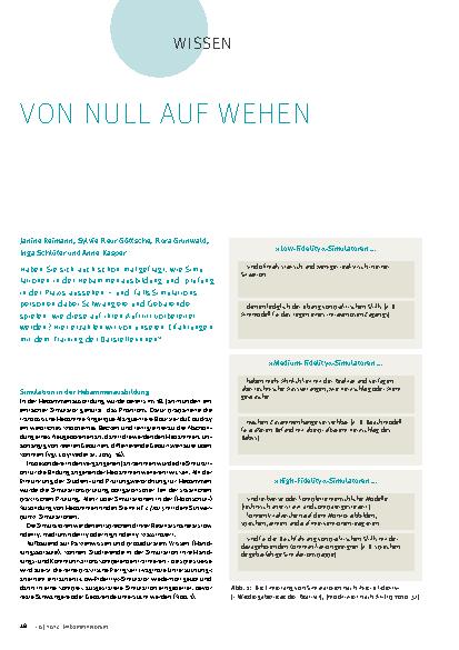 Vorschauseite 1: Von Null auf Wehen