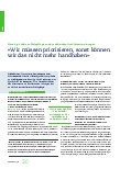Vorschauseite 1: "Wir müssen priorisieren, sonst können wir das nicht mehr handhaben."