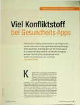 Vorschauseite 2: Viel Konfliktstoff bei Gesundheits-Apps