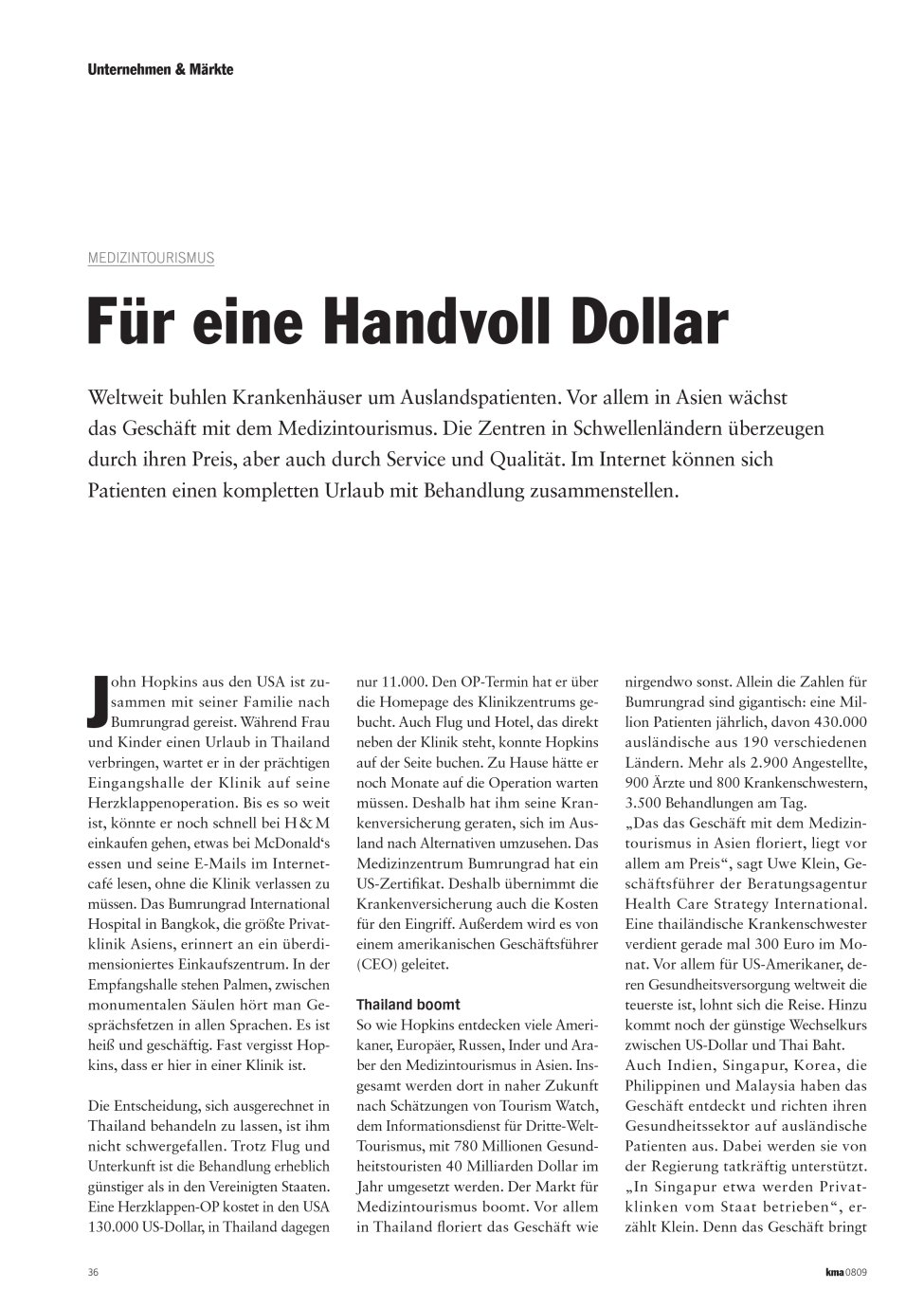 Vorschauseite 1: Für eine Handvoll Dollar