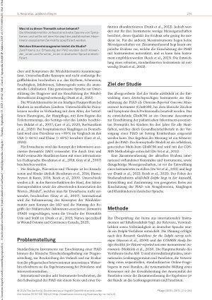 Vorschauseite 2: Entwicklung von Items zur Einschätzung der pädiatrischen Inkontinenz-assoziierten Dermatitis in deutscher Sprache