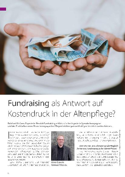 Vorschauseite 1: Fundraising als Antwort auf Kostendruck in der Altenpflege?