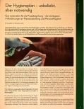Vorschauseite 1: Der Hygieneplan - unbeliebt, aber notwendig. Gut vorbereitet für die Praxisbegehung - die wichtigsten Anforderungen an Praxisausstattung und Personalhygiene.