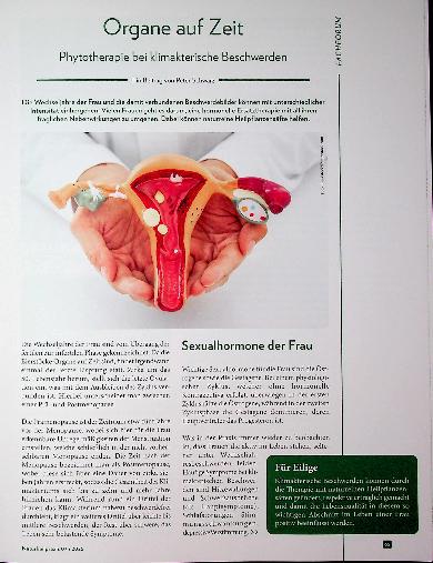 Vorschauseite 1: Organe auf Zeit Phytotherapie bei klimakterische Beschwerden