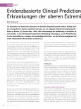 Vorschauseite 1: Evidenzbasierte Clinical Prediction Rules für muskuloskelettale Erkrankungen der oberen Extremität in der Physiotherapie