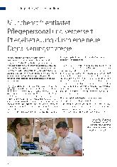 Vorschauseite 1: Münchenstift entlastet Pflegepersonal und verbessert Pflegebetreuung durch eine neue Digitalisierungsstrategie.