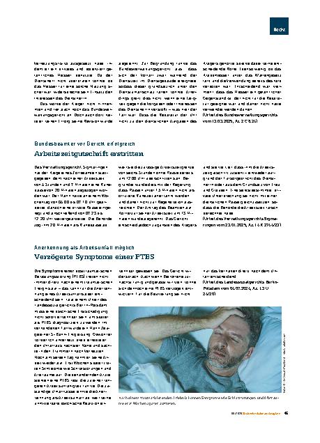 Vorschauseite 2: Dienstunfallschutz und private Gegenstände Reparaturversuch mit Klappmesser