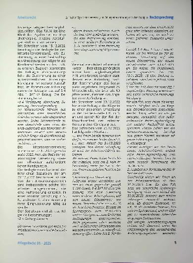 Vorschauseite 3: Zur Rechtmäßigkeit einer Versetzung und Zahlung einer Abfindung nach dem Sozialplan