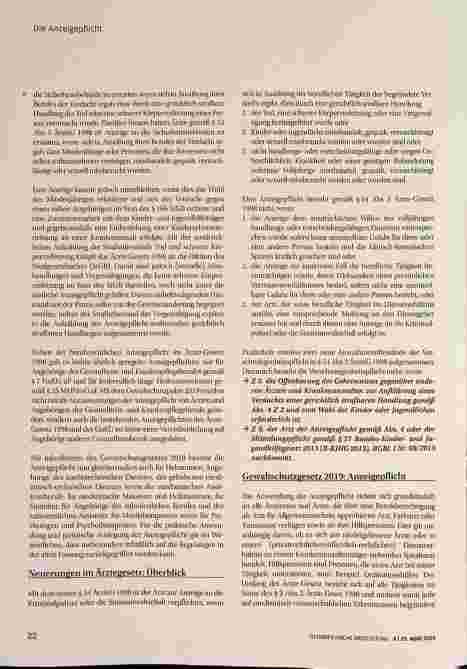 Vorschauseite 3: Die Anzeigepflicht
