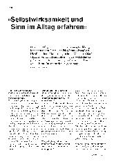 Vorschauseite 1: "Selbstwirksamkeit und Sinn im Alltag erfahren"