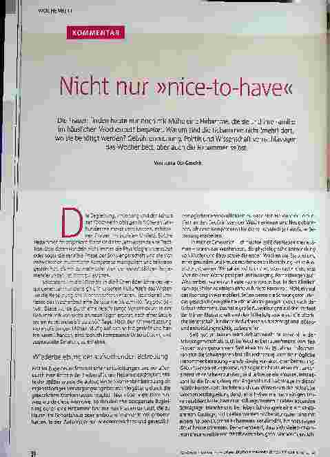 Vorschauseite 1: Nicht nur "nice-to-have"