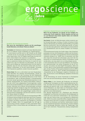 Vorschauseite 3: Happa Birthday Zwei Jahrzehnte Evidenz – 20 Jahre ergoscience!