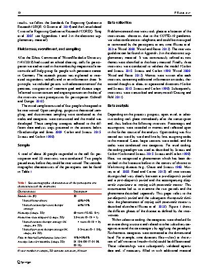 Vorschauseite 3: Wie die Diagnose Bauchspeicheldrüsenkrebs als akute (Lebens-)Gefahr erlebt wird: eine Grounded-Theory-Studie zum Diagnoseprozess von Menschen mit einem Adenokarzinom des Pankreas