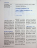 Vorschauseite 1: Bewegungsfördernde Bibliotheksarbeitsplätze an Hochschulen. Eine Studie zu Wirkung und Akzeptanz bei Studierenden.