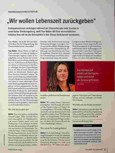Vorschauseite 1: Wir wollen Lebenszeit zurückgeben.