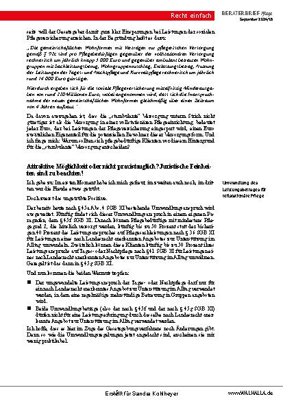 Vorschauseite 5: Beraterbrief Pflege Heft 18-2024