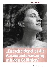 Vorschauseite 1: „Entscheidend ist die Auseinandersetzung mit den Gefühlen."