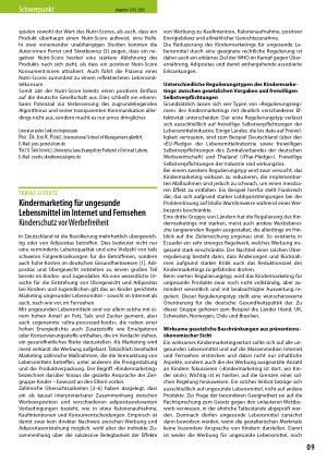 Vorschauseite 2: Nutri-Score – Ein Update?