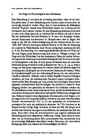 Vorschauseite 3: Der Begriff der Notwendigkeit und die Frage nach der gerechten Allokation in der Medizin
