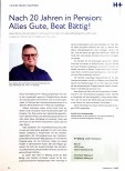 Vorschauseite 1: Nach 20 Jahren in Pension: Alles Gute, Beat Bättig!