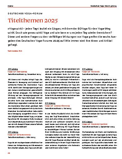 Vorschauseite 1: Titelthemen 2025