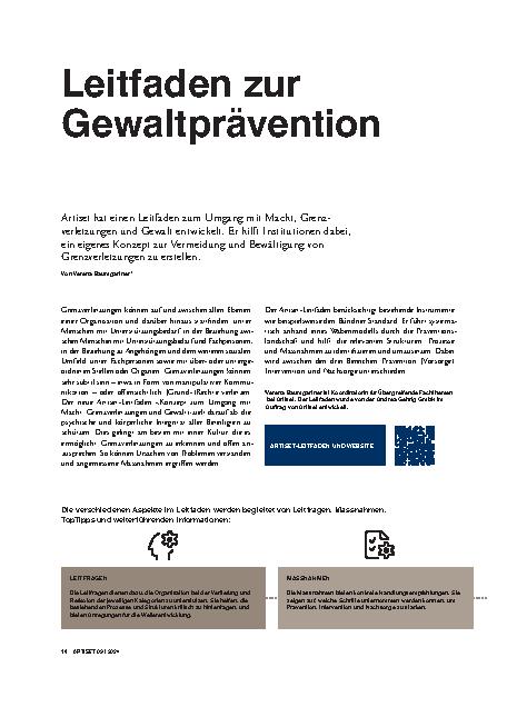 Vorschauseite 1: Leitfaden zur Gewaltprävention