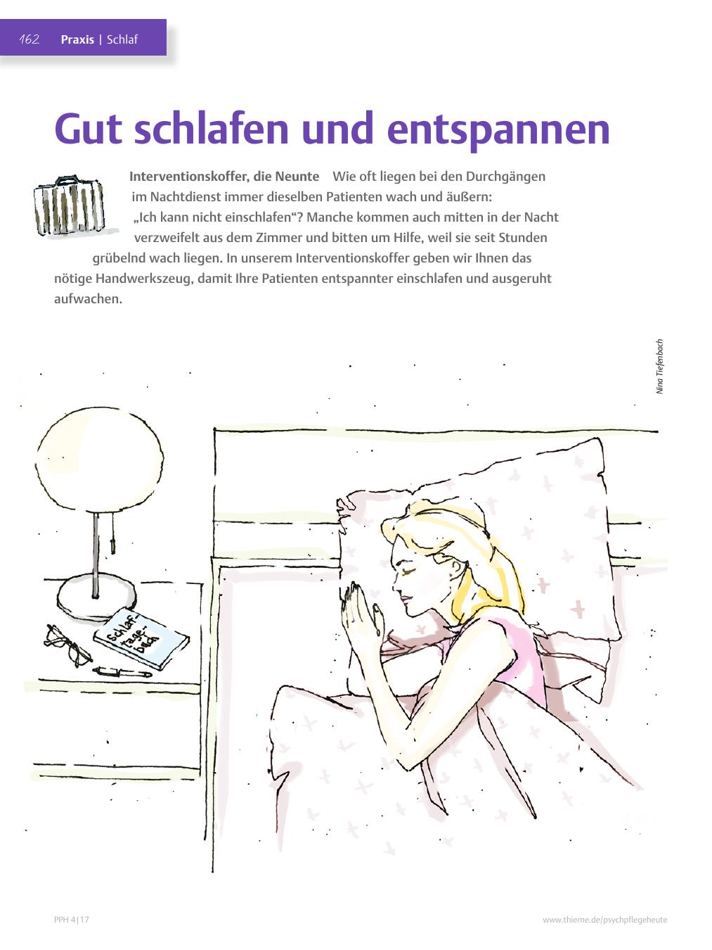 Vorschauseite 1: Gut schlafen und entspannen