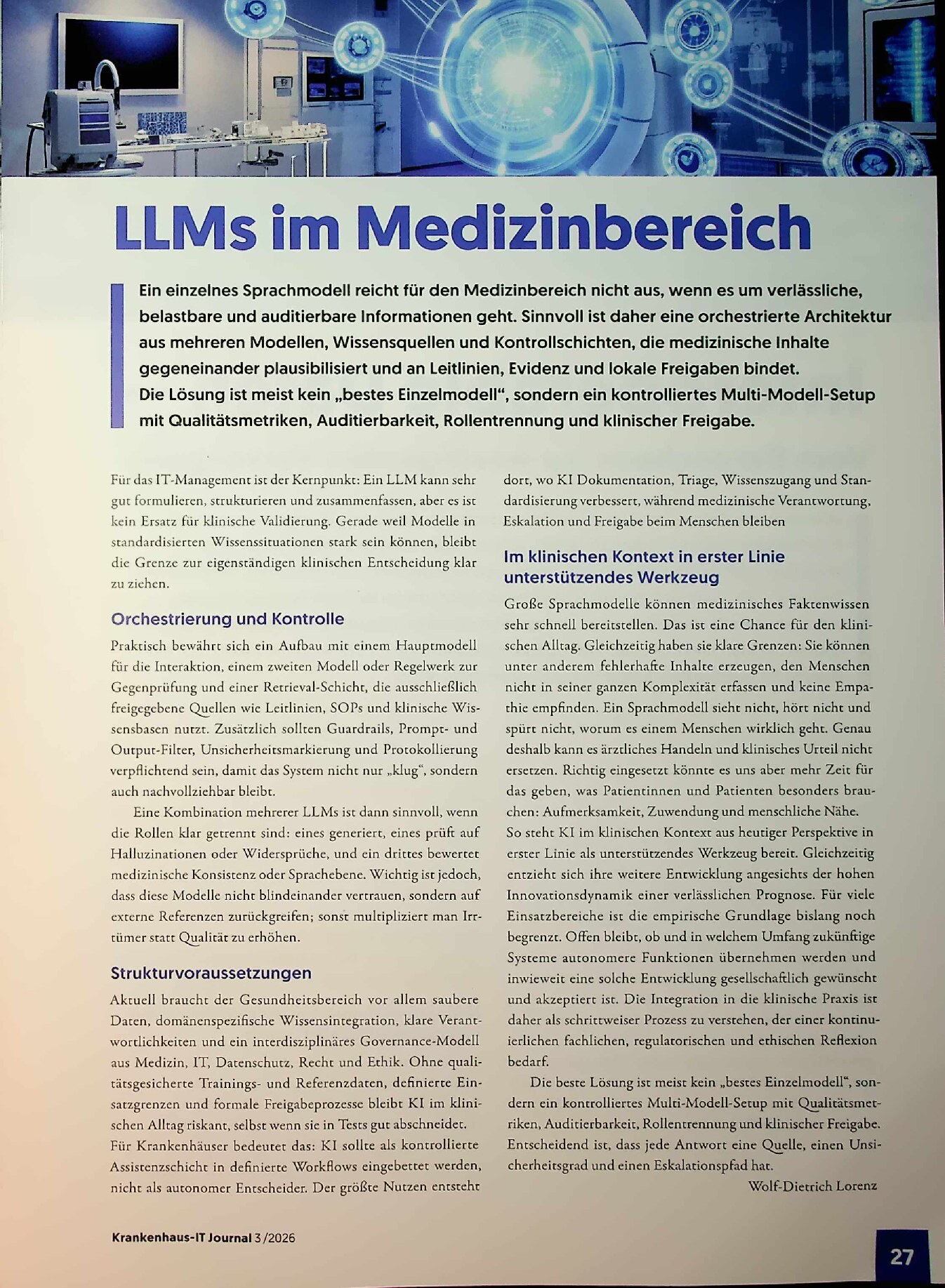 Vorschauseite 1: LLMs im Medizinbereich