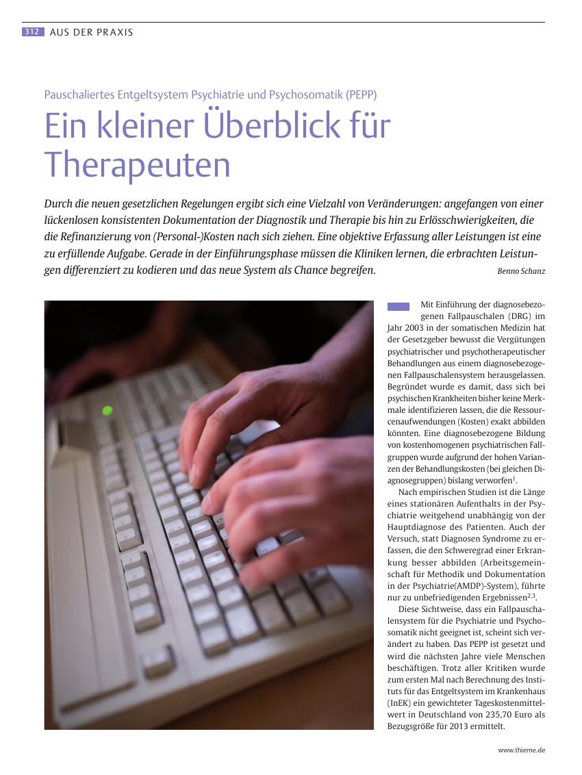 Vorschauseite 1: Ein kleiner Überblick für Therapeuten