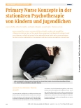 Vorschauseite 1: Primäre Nurse Konzepte in der stationären Psychotherapie von Kindern und Jugendlichen