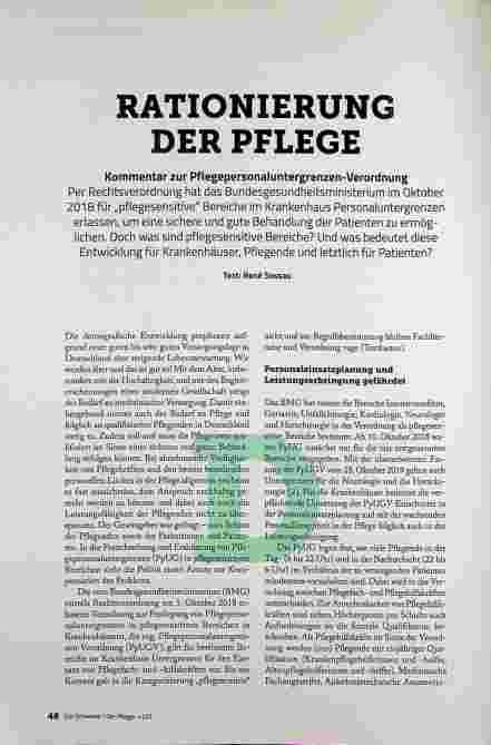 Vorschauseite 1: Rationierung der Pflege
