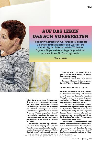 Vorschauseite 2: Auf das Leben danach vorbereiten