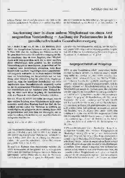 Vorschauseite 5: Kein Recht von Angehörigen, aufgrund einer Vorsorgevollmacht Einsicht in Behandlungsunterlagen eines Verstorbenen zu nehmen, gegen dessen ausdrücklich erklärten oder mutmaßlichen…