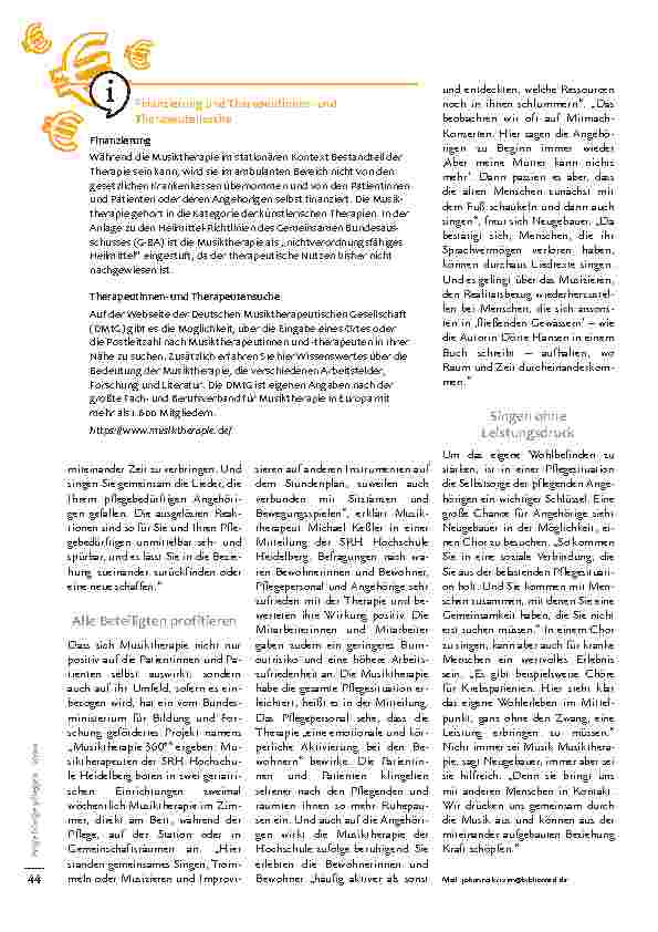 Vorschauseite 3: Die heilsame Wirkung von Musik - Eine Brücke für gemeinsames Erleben.