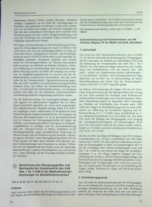 Vorschauseite 2: Therapierad als Hilfsmittel? Eigenaktivität als Scharnier zwischen § 33 SGB V und Eingliederungshilfe