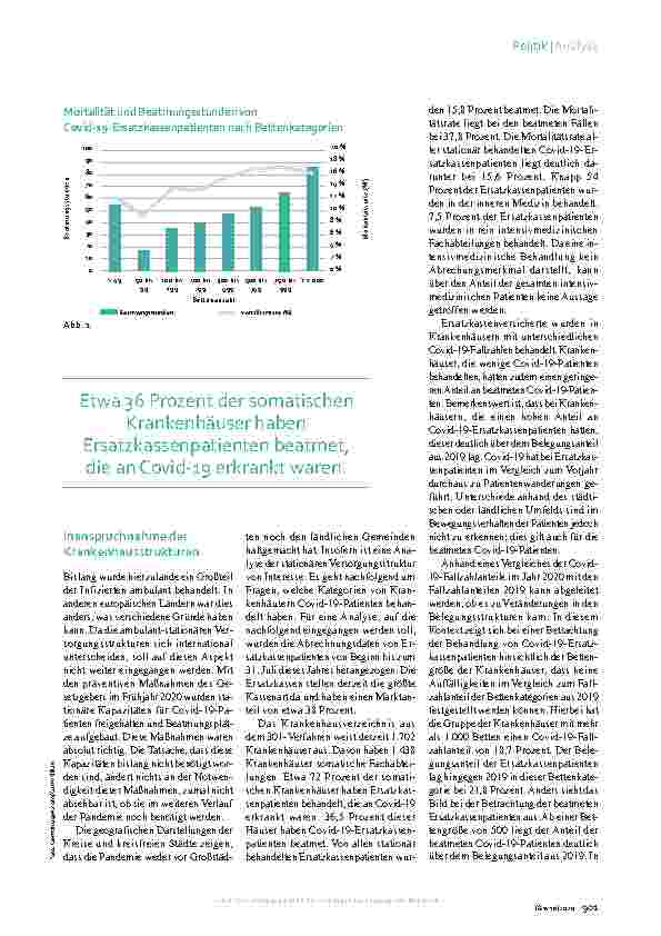 Vorschauseite 2: Auswertung Krankenhausversorgung in Pandemiezeiten