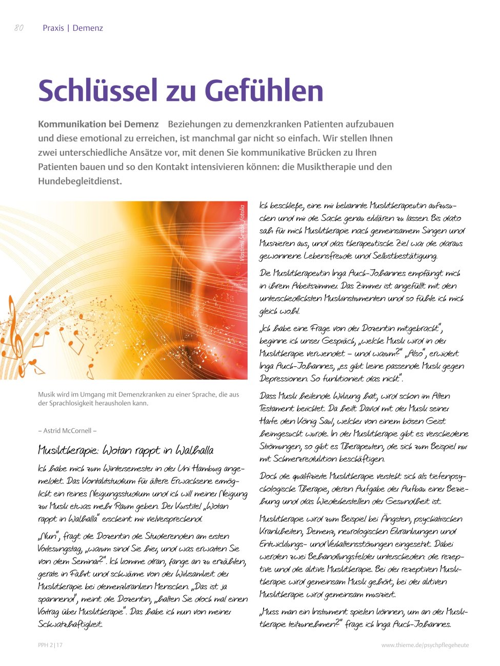 Vorschauseite 1: Schlüssel zu Gefühlen