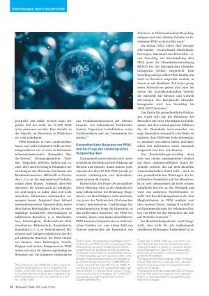 Vorschauseite 2: PFAS – Vorkommen und gesundheitliche Wirkung
