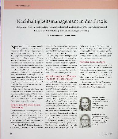 Vorschauseite 1: Nachhaltigkeitsmanagement in der Praxis