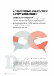 Vorschauseite 1: Ausbildungsabbrüchen aktiv vorbeugen